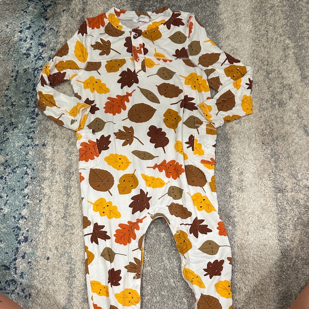 Angel Dear Autumn Leaf One Piece - Multicolor